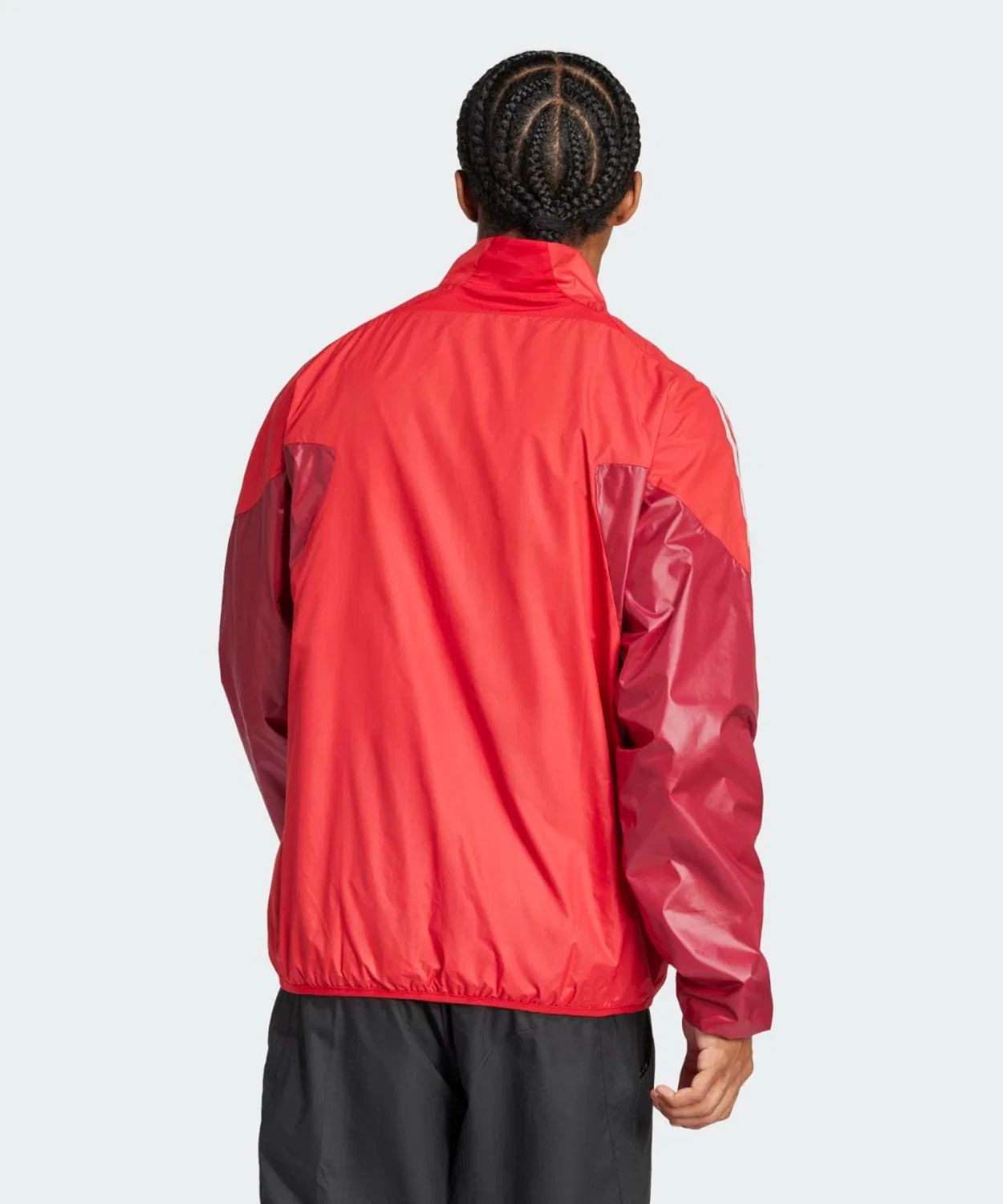 Мужская ветровка с принтом Tiro Adidas, Красный — фото 2