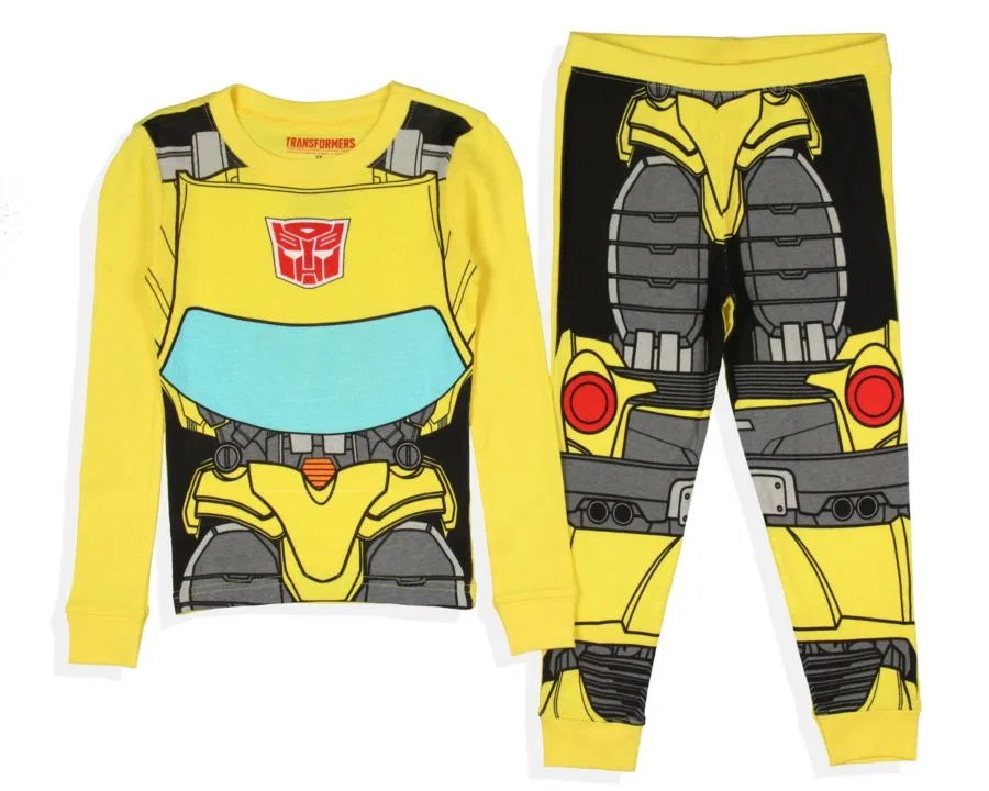 Комплект пижамы с длинным рукавом и брюками Bumblebee Transformers, Yellow