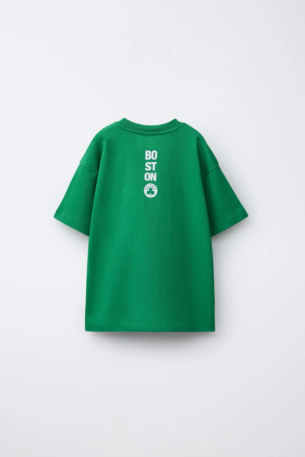 Футболка с принтом NBA - Celtics ZARA, Green — фото 2