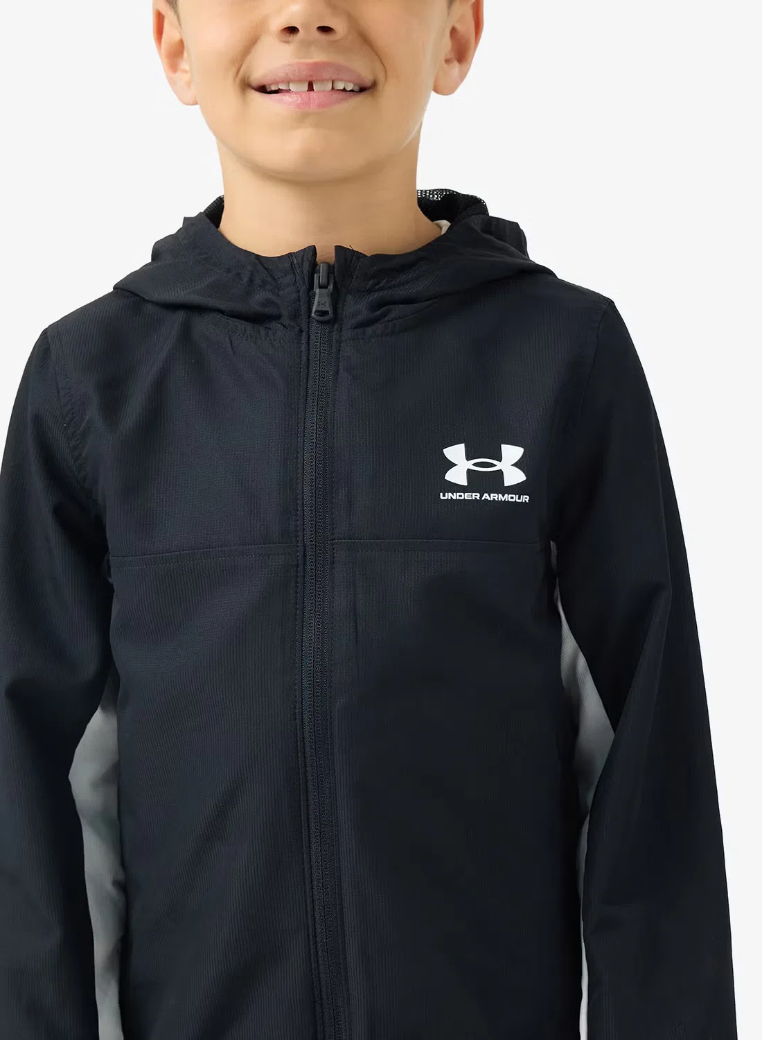 Куртка спортивная с длинным рукавом Youth Rival Under Armour, черный — фото 3