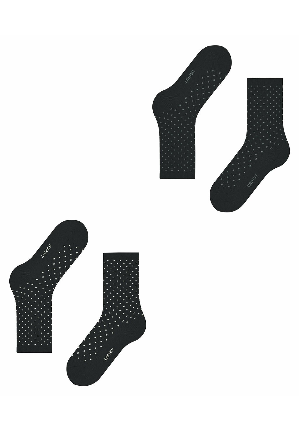 

Носки FINE DOT 2-PACK Esprit, черный