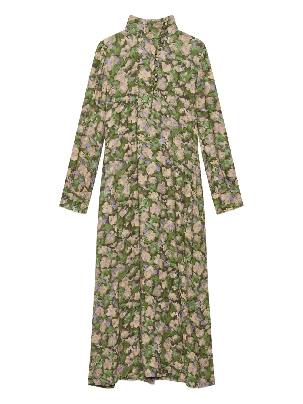 

Платье миди с высоким воротником и цветочным принтом Maliparmi, зеленый