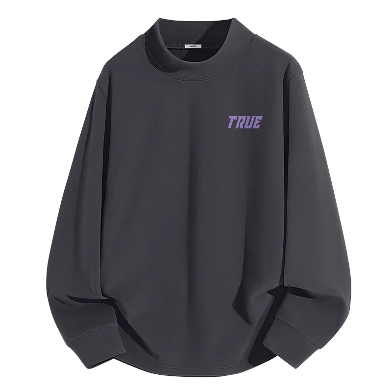 Детский свитшот городской стиль MINISO, Mystic Purple Future Chest Logo