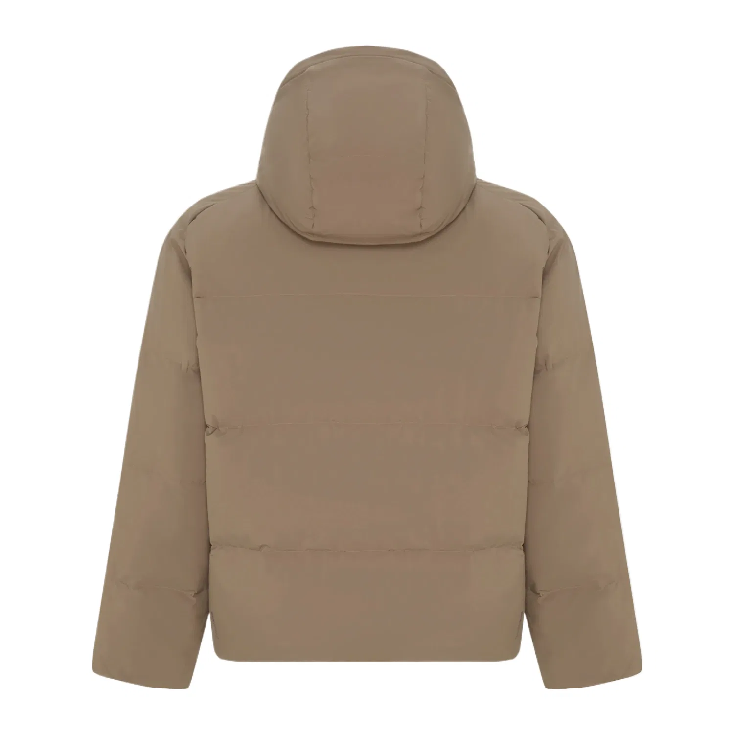 Мужская куртка пуховик с капюшоном Adidas, Dark Khaki Brown — фото 3