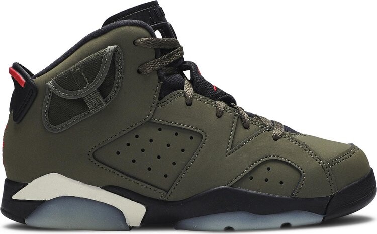 

Кроссовки Travis Scott x Air Jordan 6 Retro PS Olive, зеленый