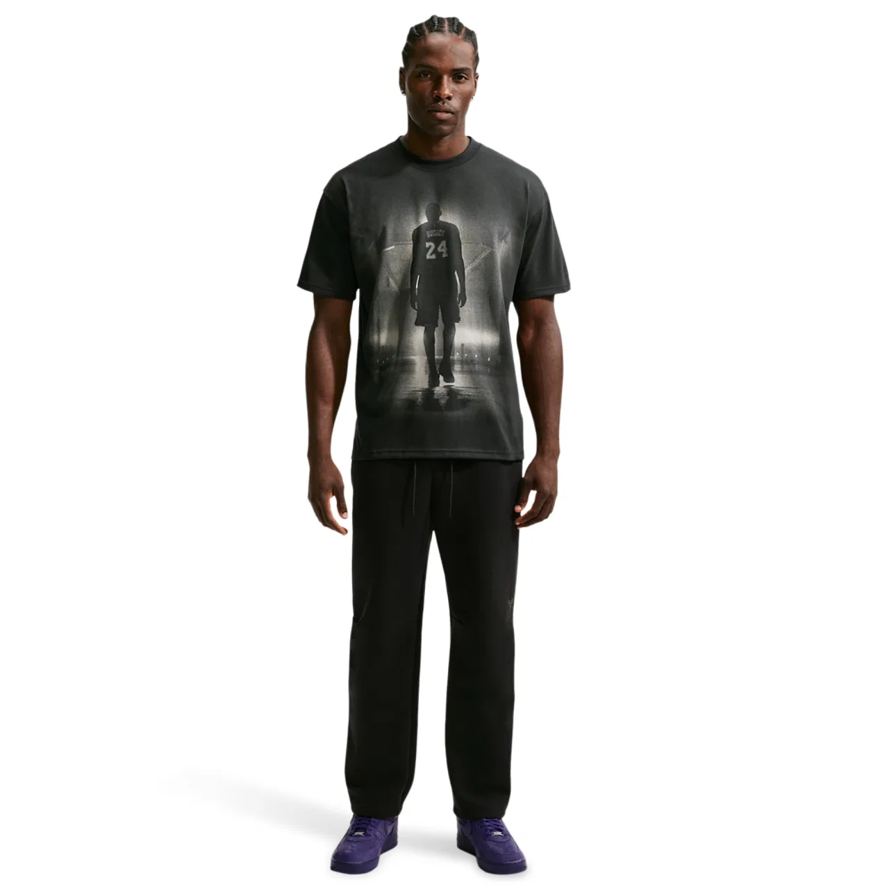 Мужская футболка с принтом M90 Dri-Fit Nike, Black/Gold — фото 3
