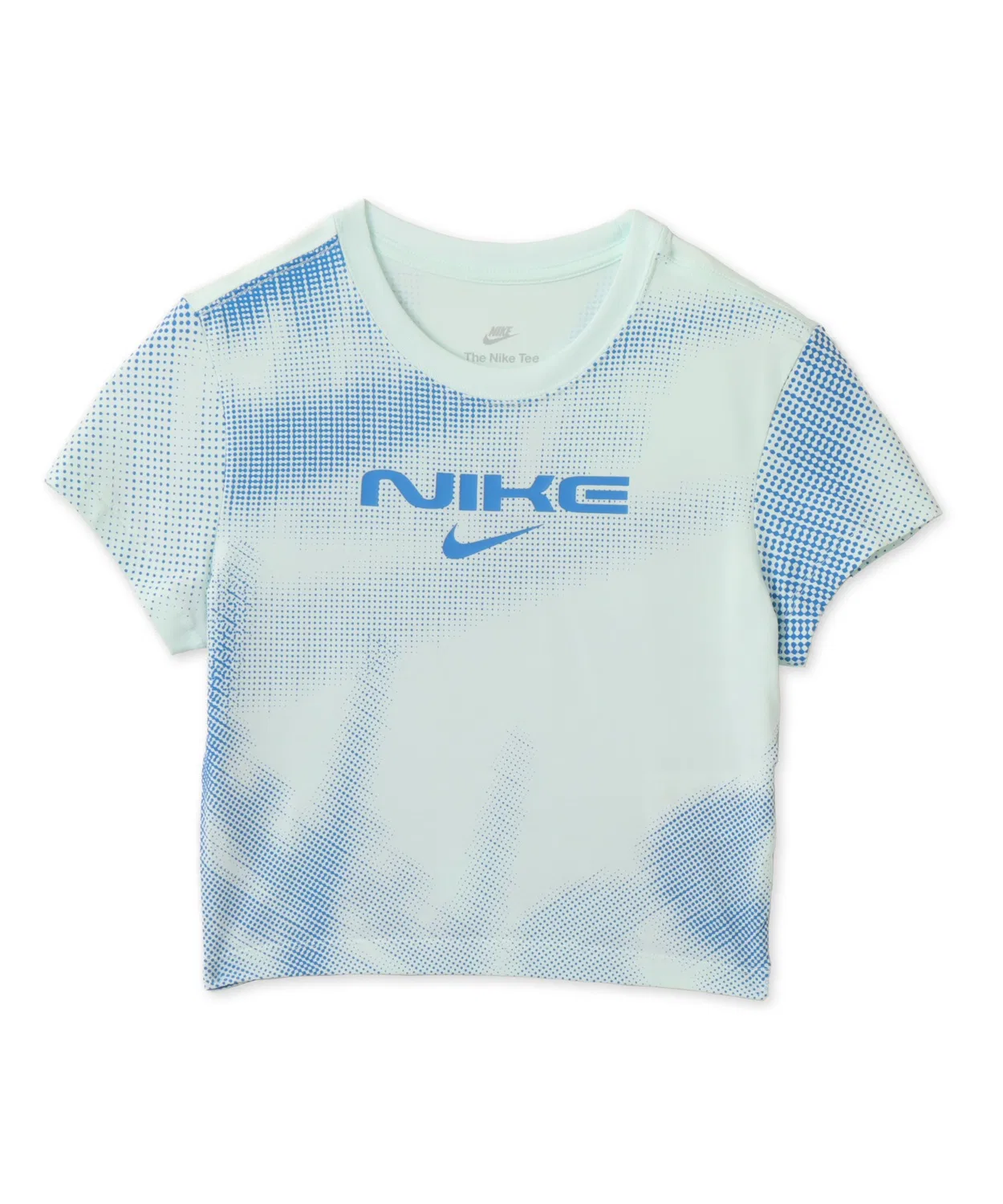Женская футболка с коротким рукавом, укороченная, Nike Sportswear Chill Knit NIKE, Green