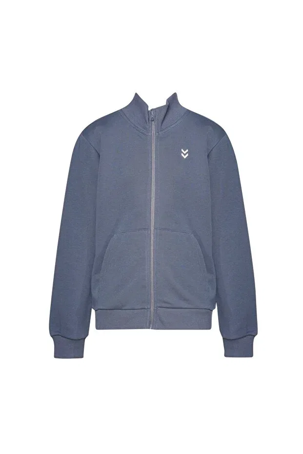 Детские свитшот на молнии для девочек с длинным рукавом Hummel, Blue — фото 2