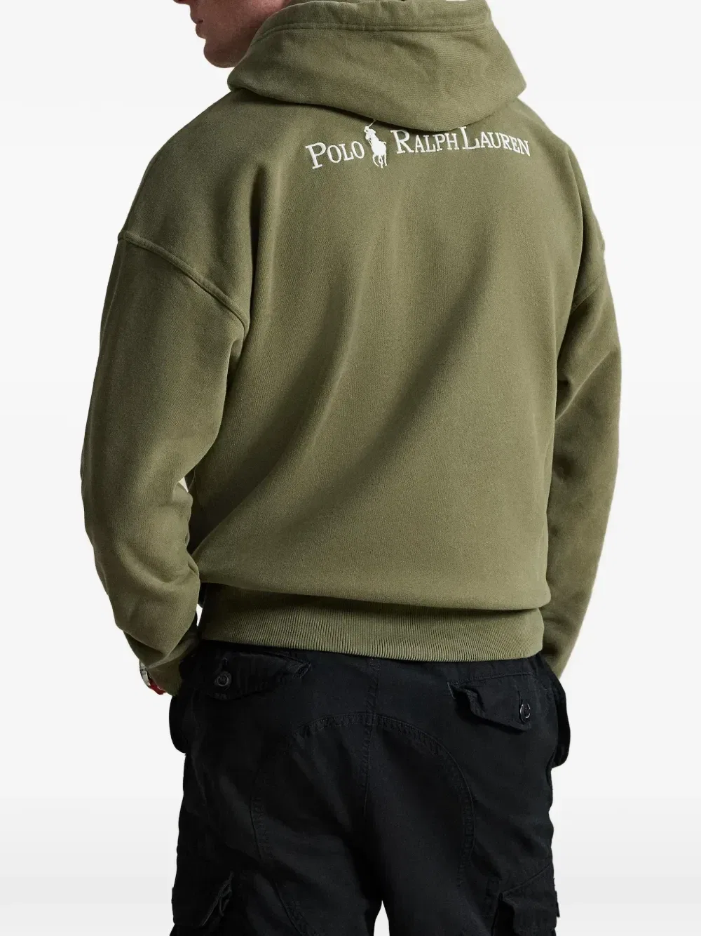 Толстовка с вышитым логотипом пони Polo Ralph Lauren, зеленый — фото 4