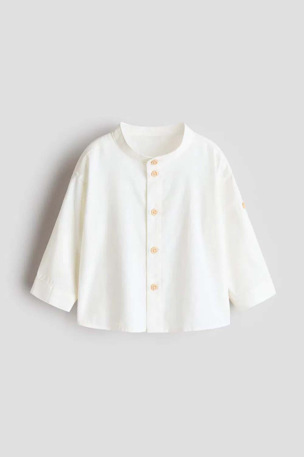 Рубашка для дедушки из смеси льна H&M, Weiß