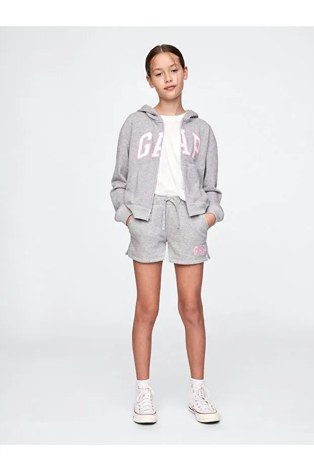 Детские шорты для девочек с принтом Basics Gap, Gray