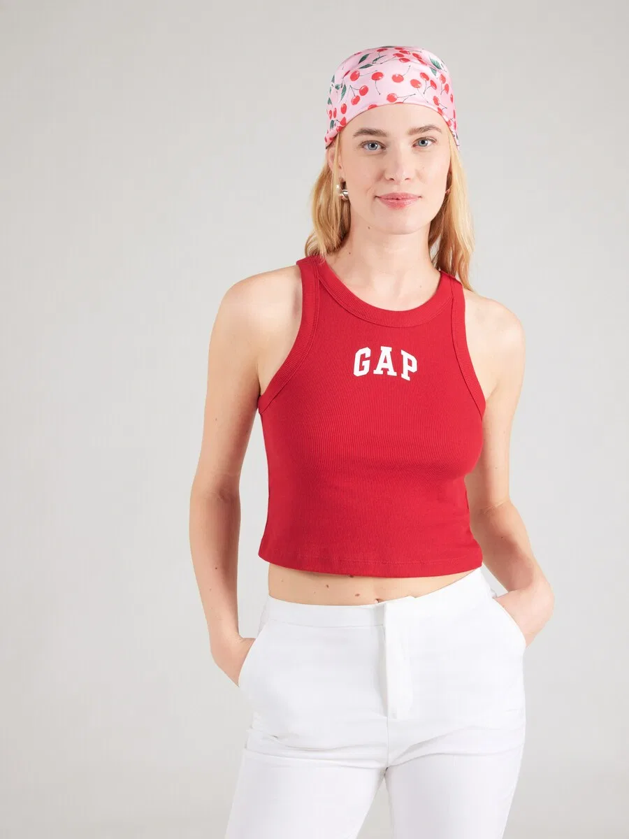 Топ GAP красного цвета — фото 3