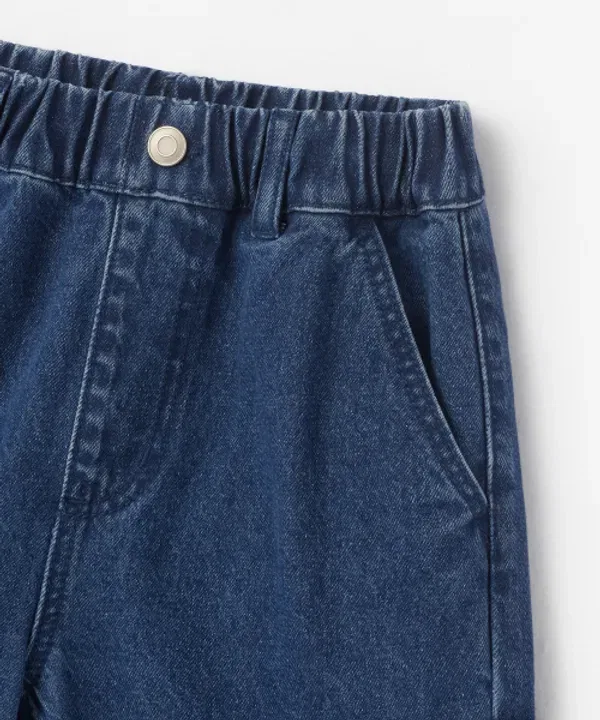 Джинсы широкие, карпентер, завышенная талия, Musinsa Standard Kids, medium indigo — фото 4