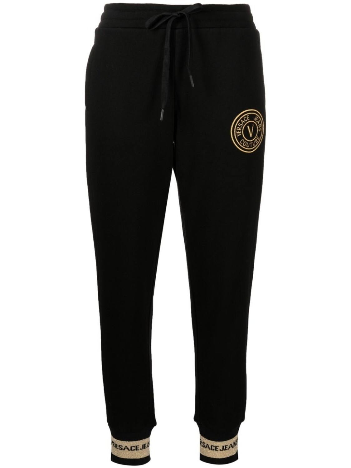 

Спортивные брюки с вышитым логотипом Versace Jeans Couture, черный