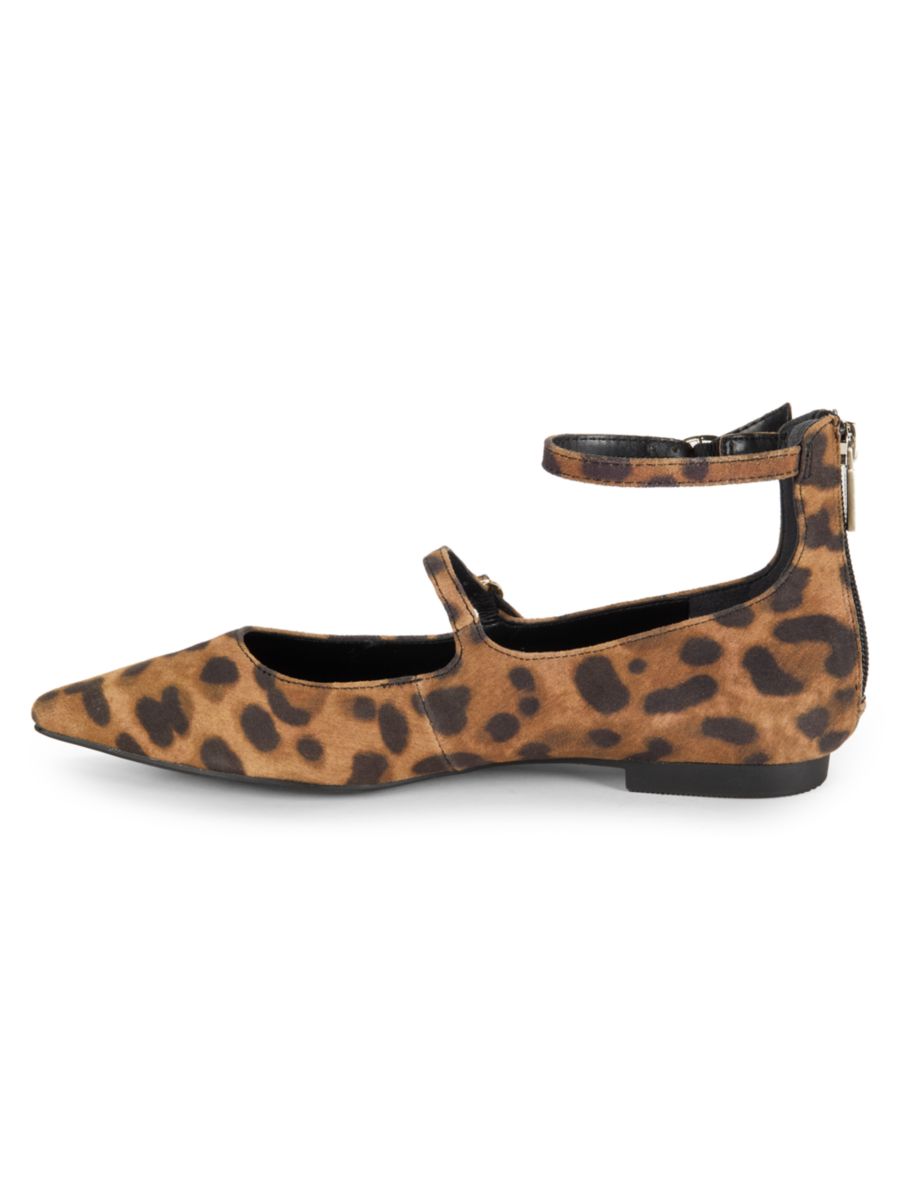 Кожаные балетки с леопардовым принтом Nolita Kenneth Cole, цвет Leopard — фото 4
