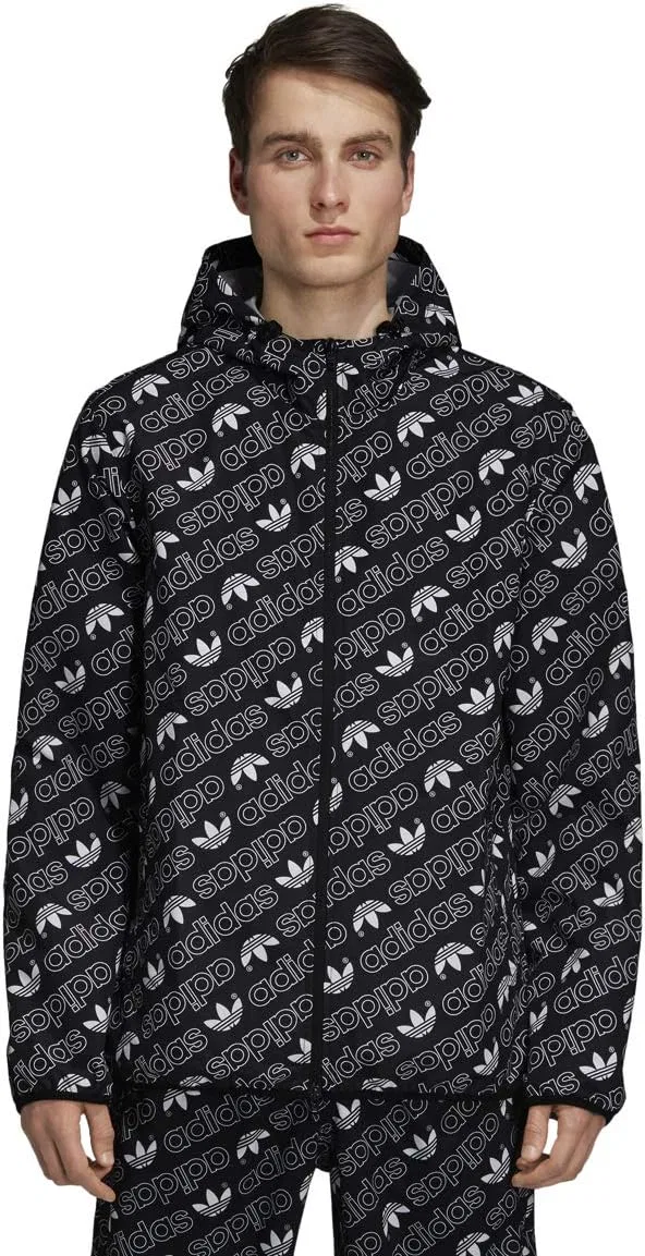 Куртка спортивная adidas Originals, черная — фото 3
