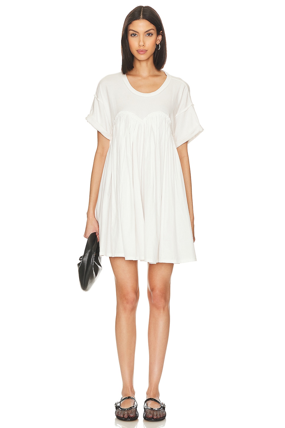 

Мини-Платье catalina цвета слоновой кости Free People, белый