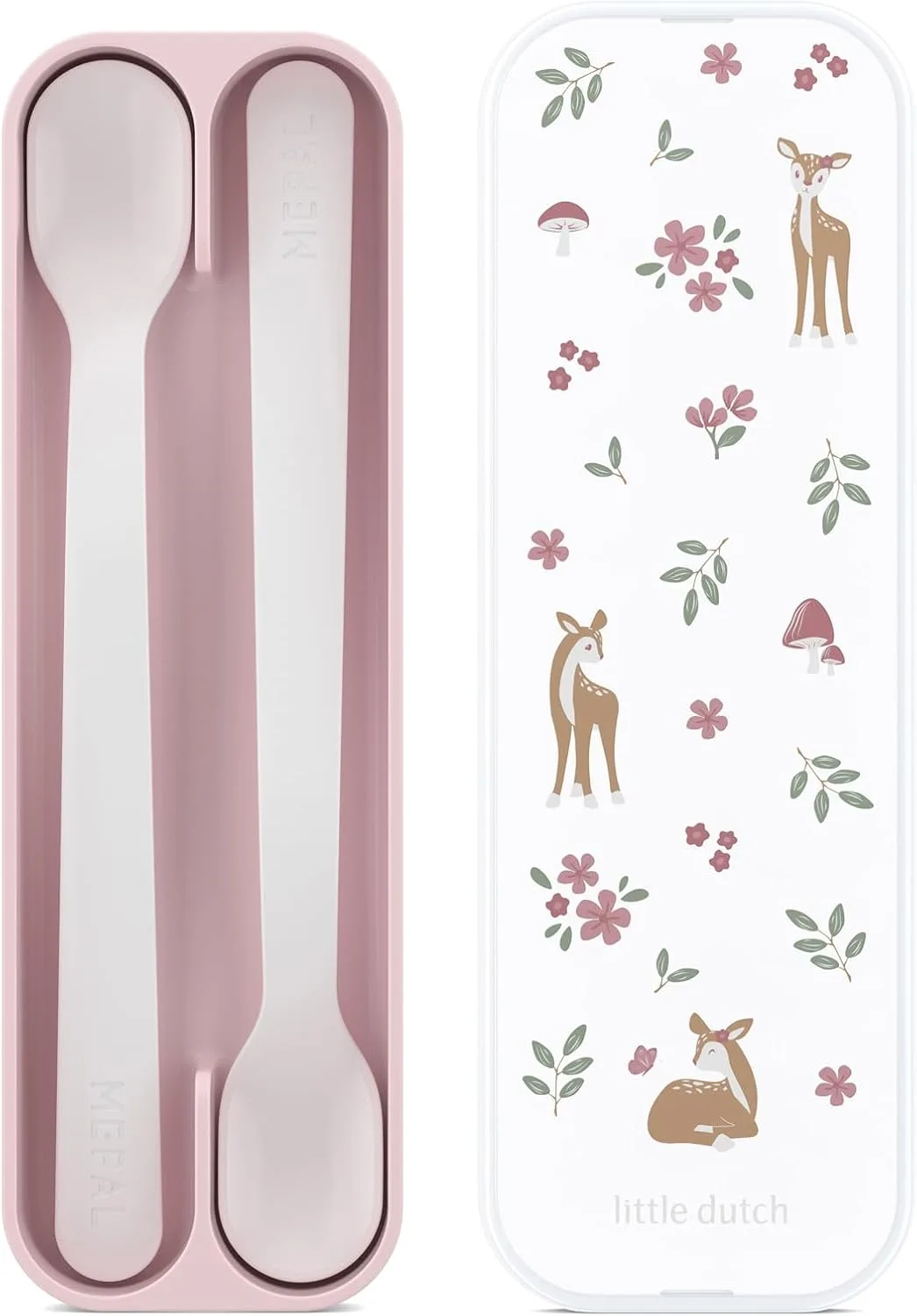 Mepal - Mio Little Dutch Feeding Spoon - детская ложка для кормления - Dishwasher Safe & BPA Free - набор из 2 штук - Fairy Garden