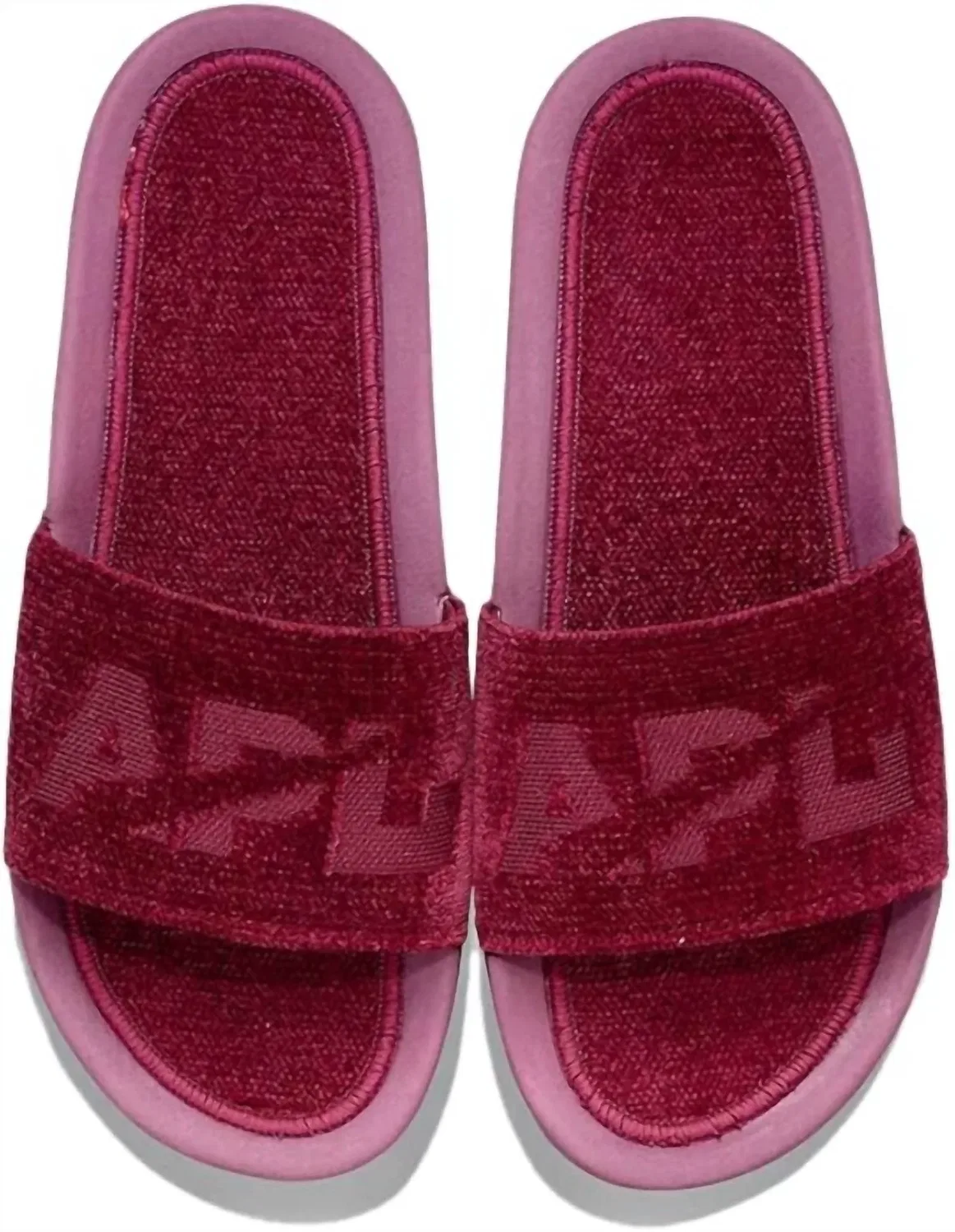 APL Men's Techloom Velvet Slide In Burgundy