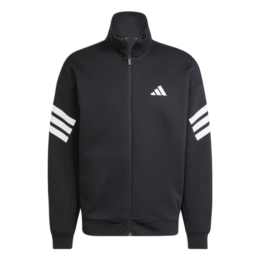 Adidas Мужская черная куртка-бомбер Future Icons3 Stripes, Black — фото 3