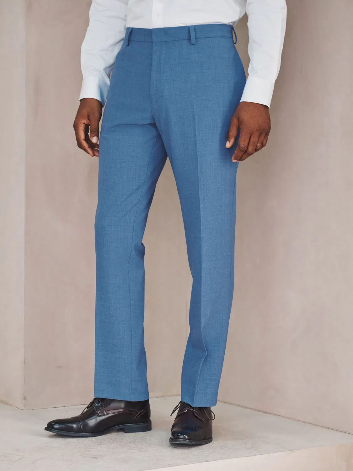 Зауженные плиссированные брюки 'Motion Flex' Next, Royal Blue — фото 2