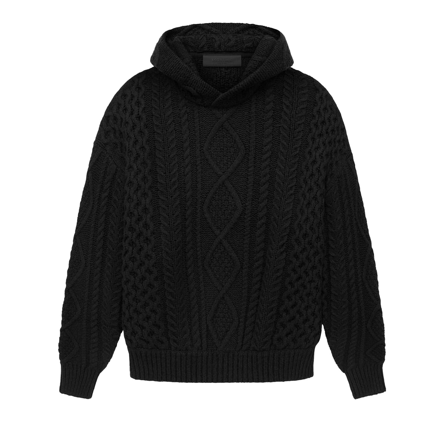 

Толстовка вязанной вязки Fear of God Essentials Jet Black