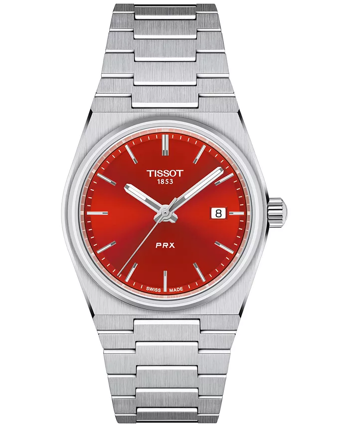 

Женские часы Swiss PRX с кварцевым механизмом на стальном браслете, 35 мм Tissot