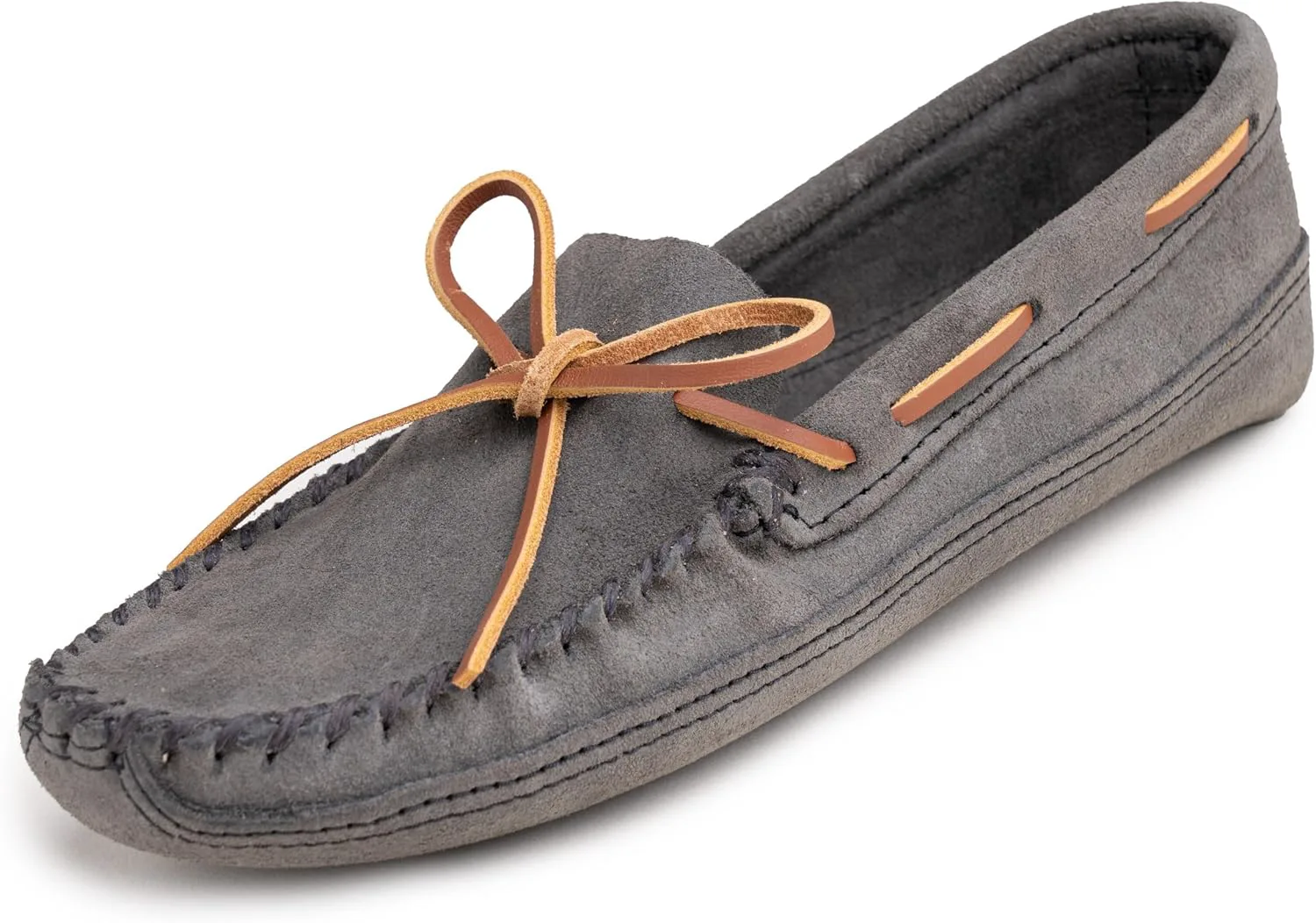 Мужские ботинки Minnetonka с двойной подошвой из мягкой кожи, серый