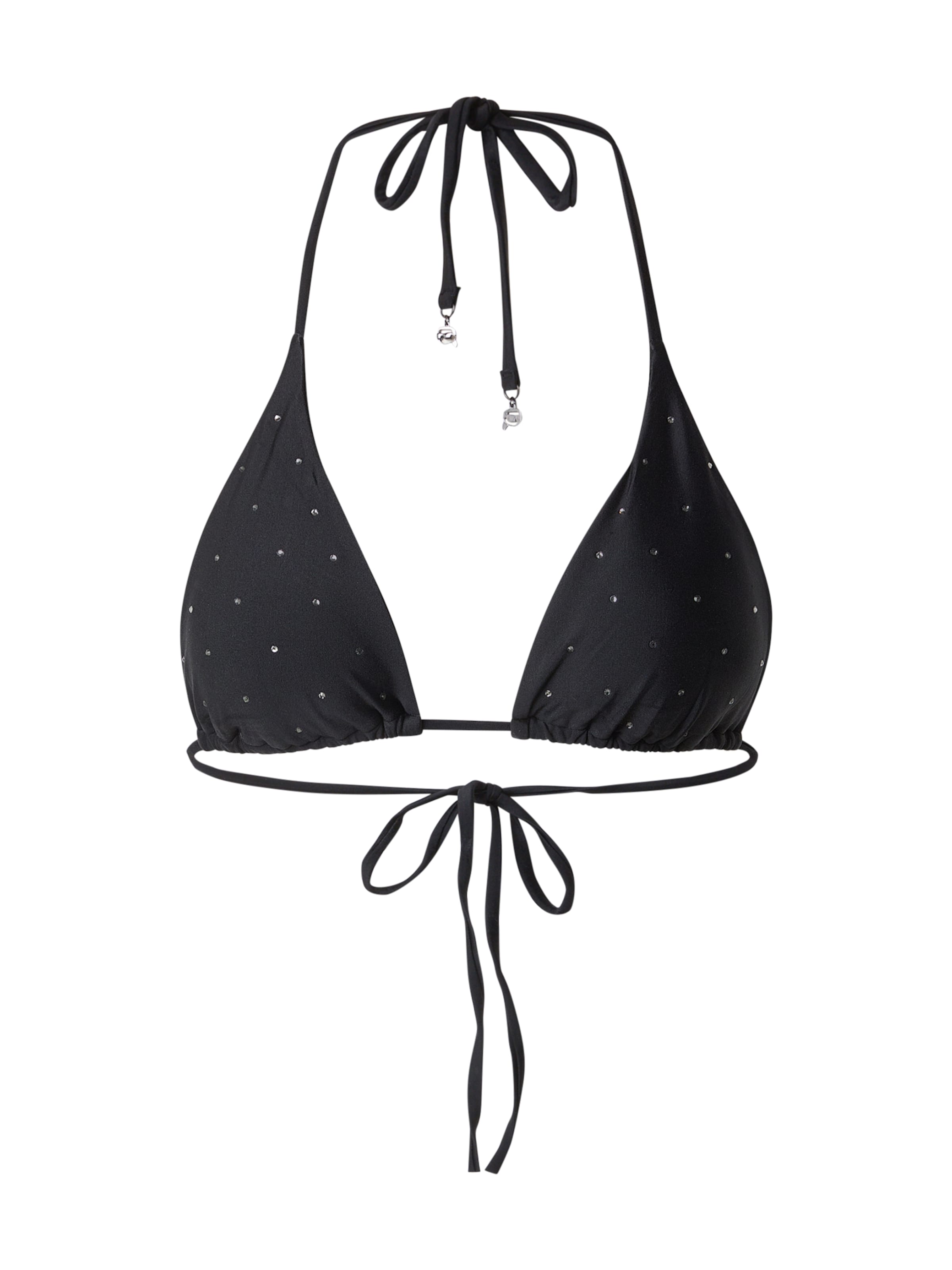 

Karl Lagerfeld Топ бикини Triangle 'IKON' в черном цвете