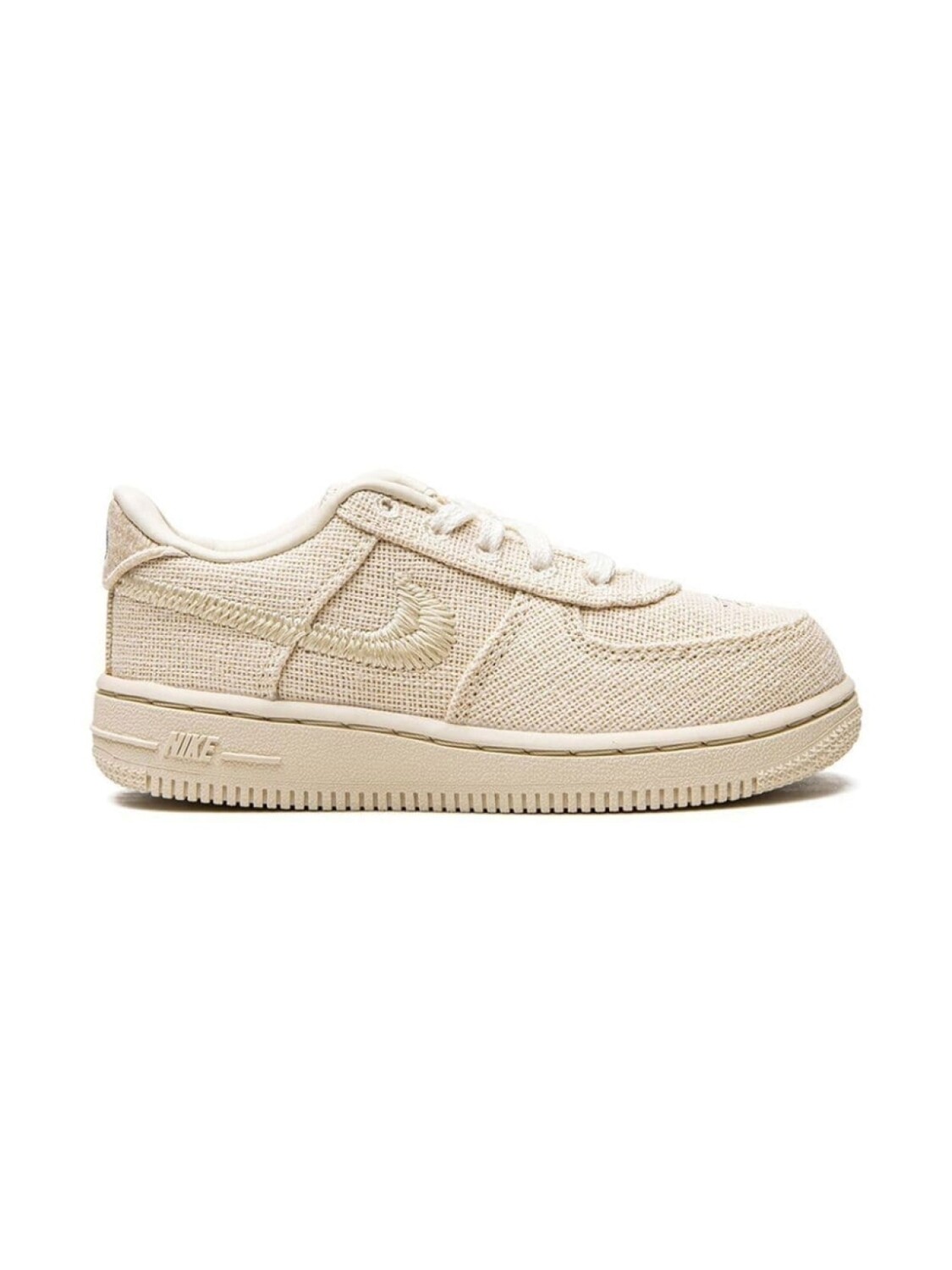 Nike Kids кроссовки Air Force 1 Low из коллаборации с Stussy, нейтральный цвет — фото 2