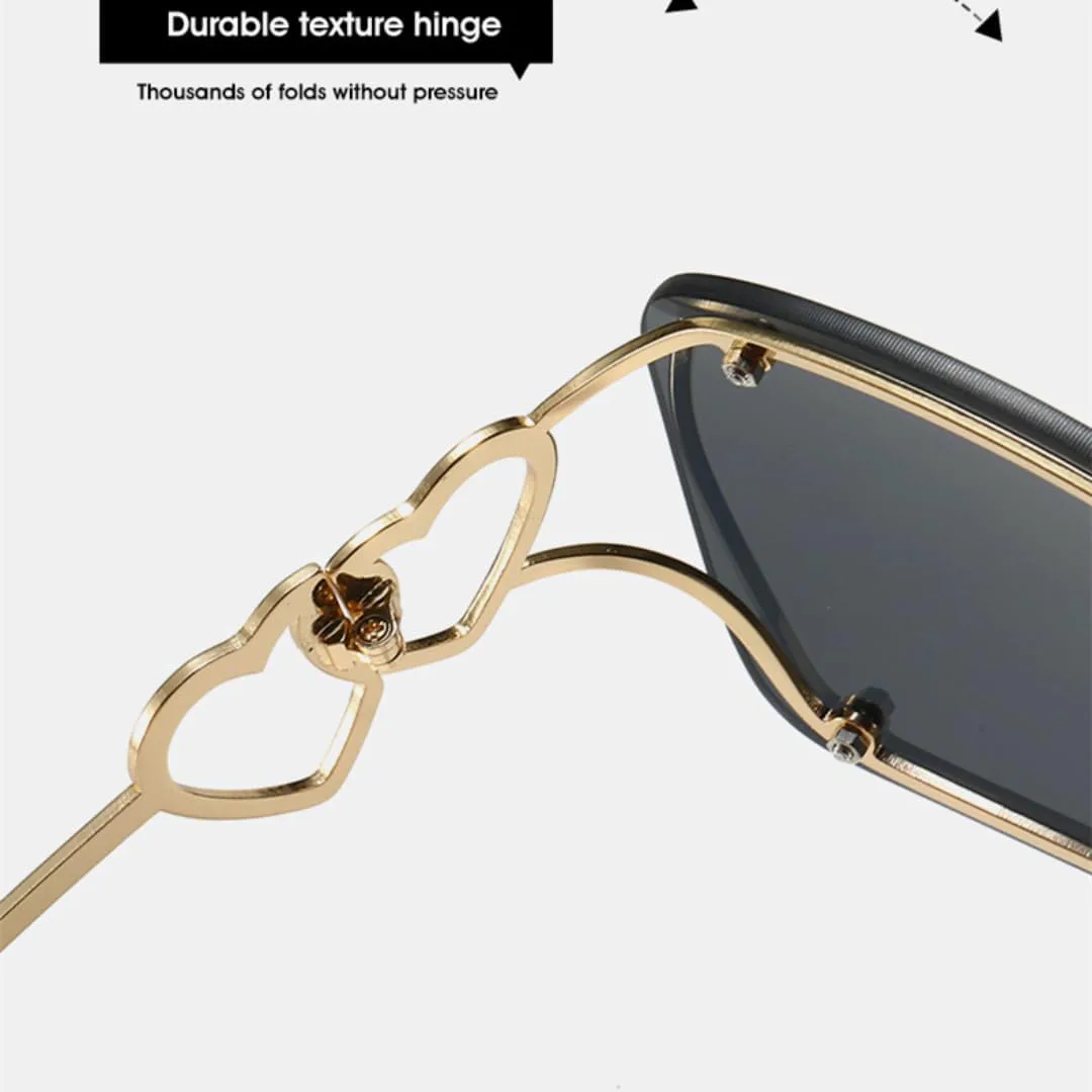 

Ретро-солнцезащитные очки без оправы для женщин, металлические, для отдыха, мужские солнцезащитные очки с защитой от УФ-излучения UV400 TKKTLLT, Golden Pink