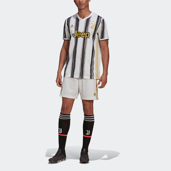 Футболка juve home h jsy футбольная майка sw fans версия 20 21 сезон juventus Adidas, белый — фото 3