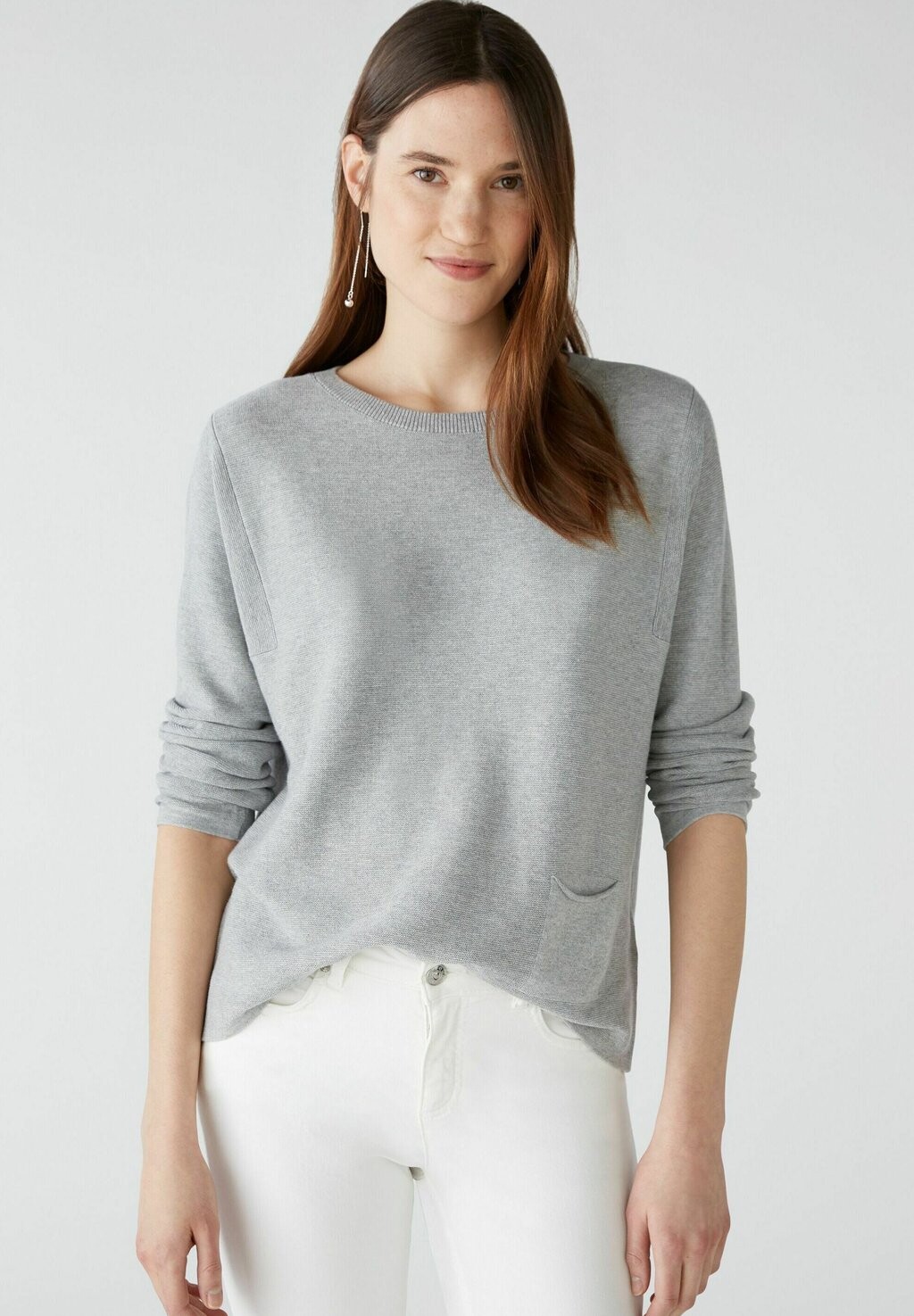 

Джемпер Oui, светло-серый