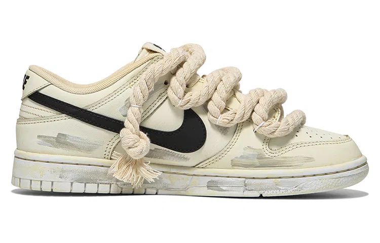 Кроссовки скейтбординговые Nike Dunk Low Retro белый — фото 3