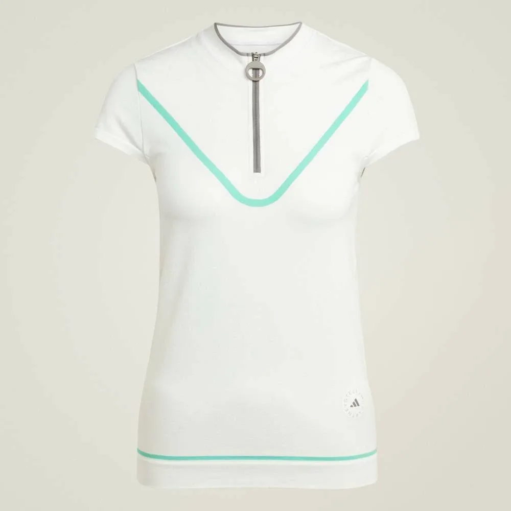 Футболка для гольфа Adidas Adidas by Stella McCartney TrueNature, цвет White — фото 4