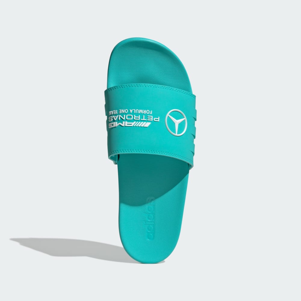Шлепанцы Adidas Mercedes - AMG Petronas Formula One Team Adilette Comfort Slides, цвет Semi Mint Rush/Cloud White/Semi Mint Rush — фото 2
