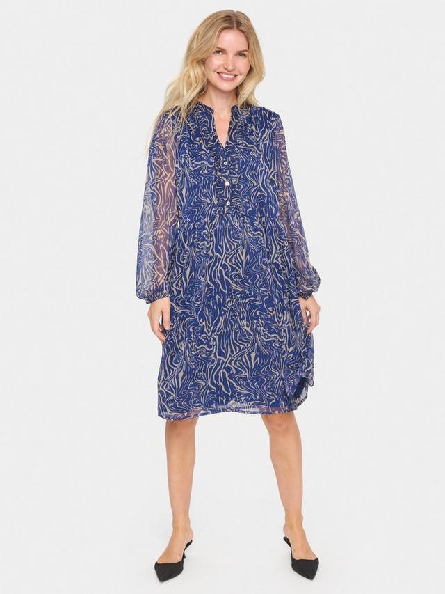 

Шифоновое платье valerie swirl Saint Tropez, цвет Midnight Sail Water