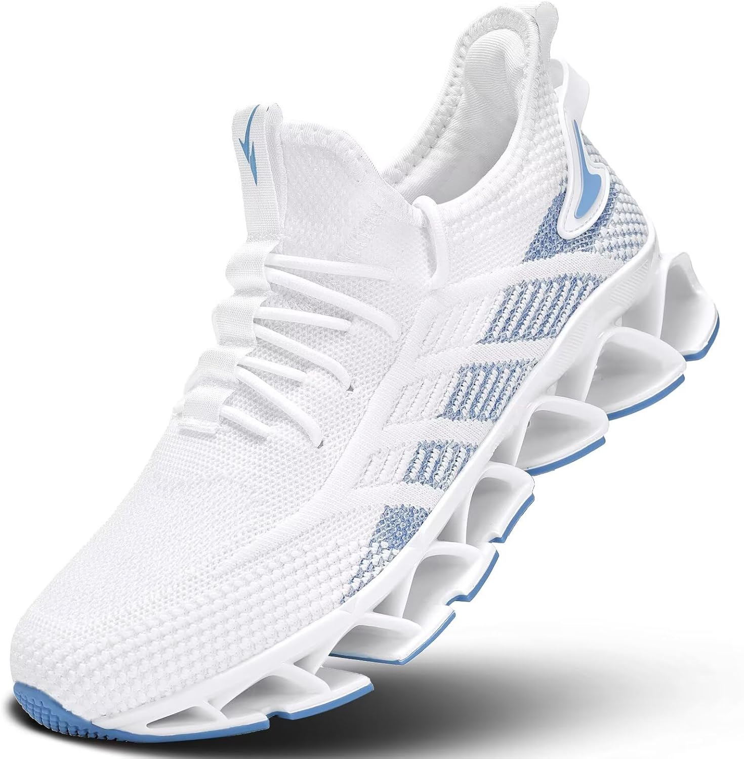 

Мужские дышащие прогулочные кроссовки, нескользящие, повседневные спортивные, для тенниса и бега, для занятий в спортзале, модные кроссовки Vjamam, белый/синий