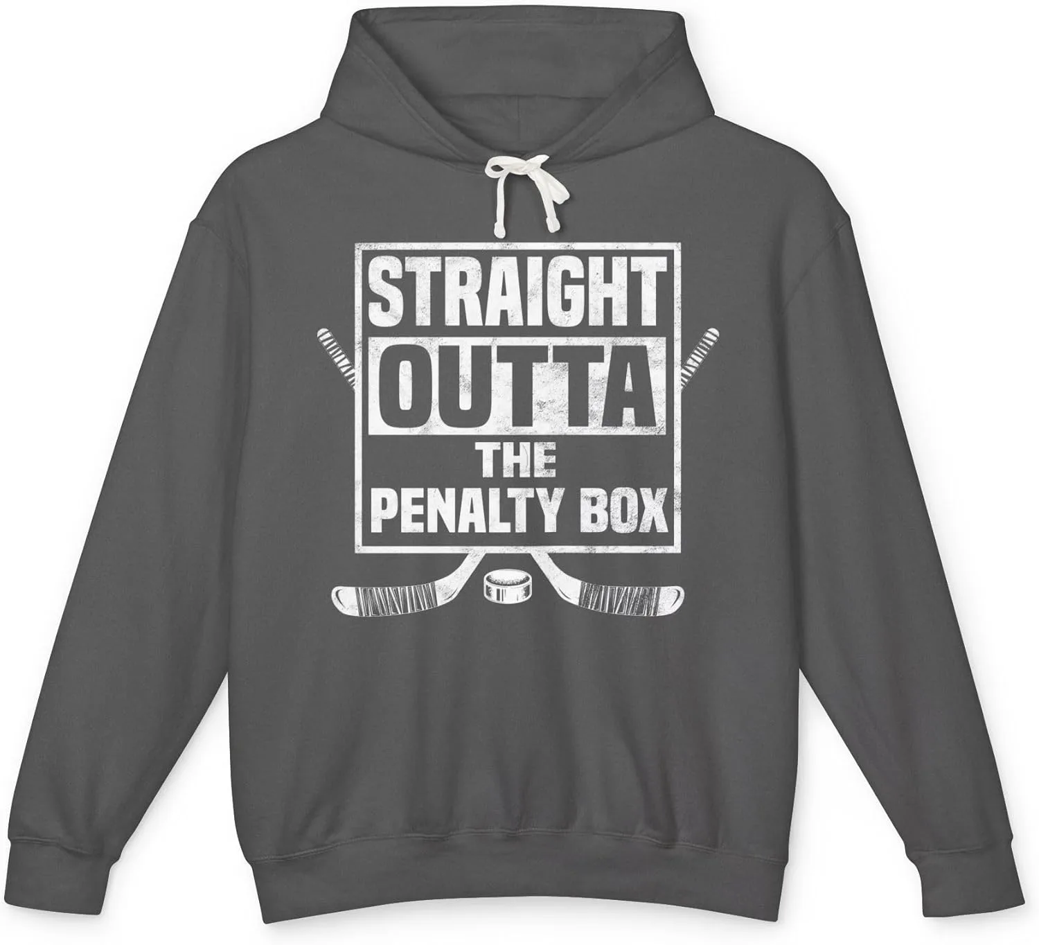 Толстовка с принтом Straight Outta The Penalty Box в подарок хоккеисту, для мужчин и женщин, подарок для фаната хоккея, унисекс, комфортного цвета GENERIC, Pepper