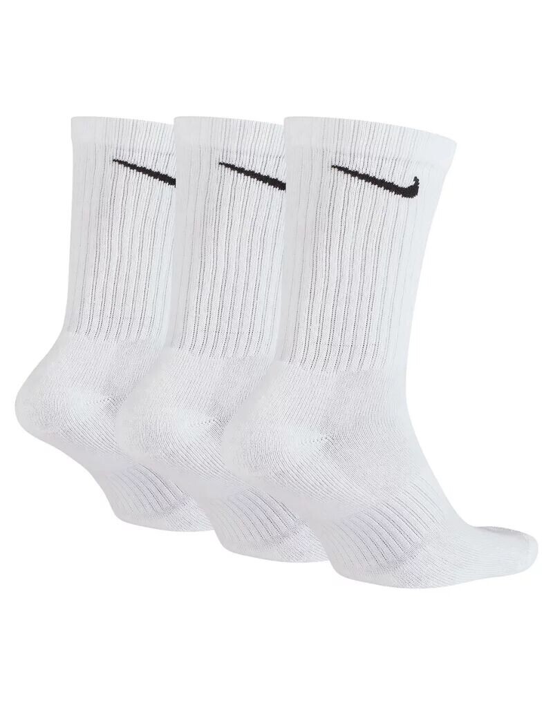 Три пары белых носков с мягкой подкладкой Nike Everyday Cushioned — фото 3