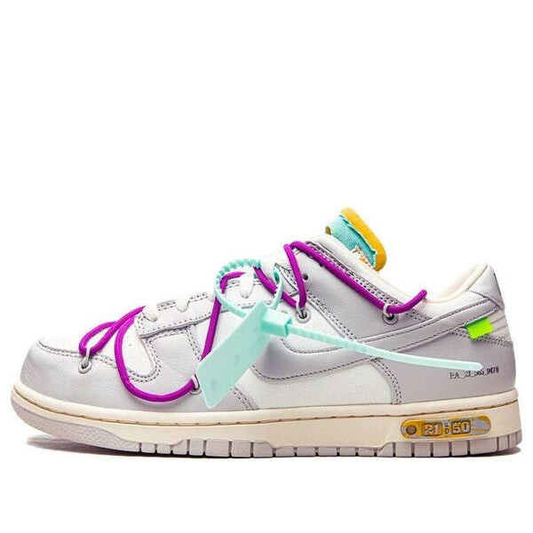 

Кроссовки x off white dunk low Nike, серый