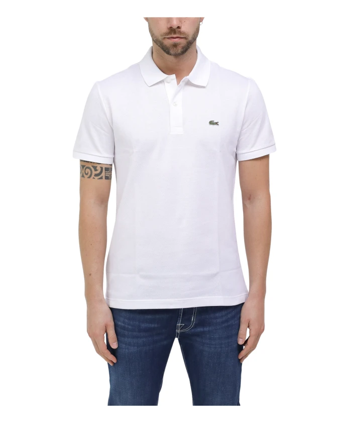 

Поло пика приталенного кроя Lacoste, белый