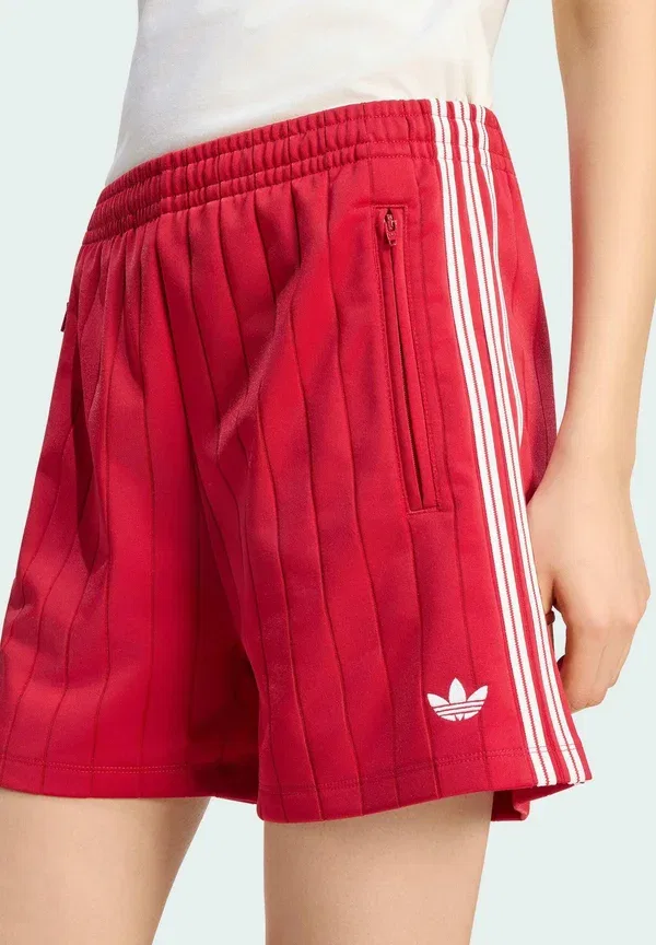 Спортивные штаны Adidas Originals Pinstripe firebird shorts tracksuit bottoms, цвет команда виктори ред/белый/команда виктори ред — фото 4