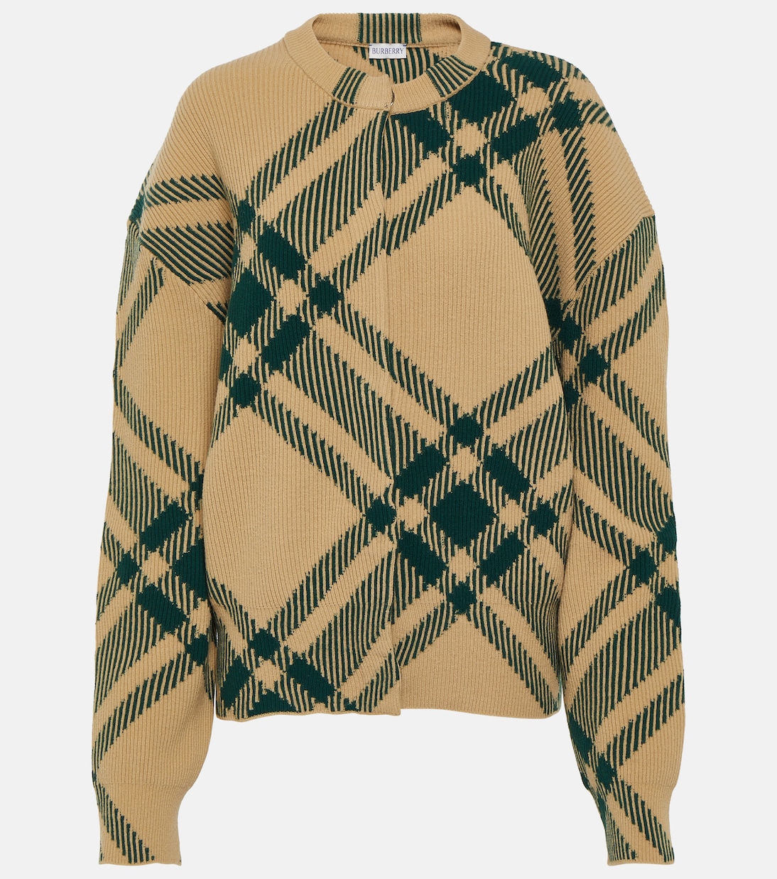 

Кардиган Burberry Check из смесовой шерсти Burberry, Flap It Check