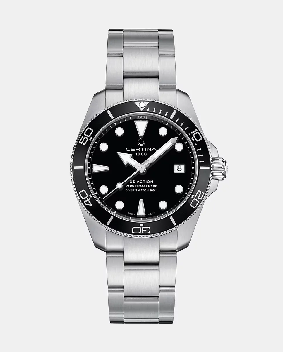 

Certina C0328071105100 автоматические мужские часы из стали, серебряный