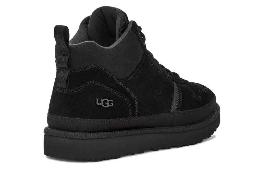 Ботинки мужские UGG короткие с мехом, черный — фото 2