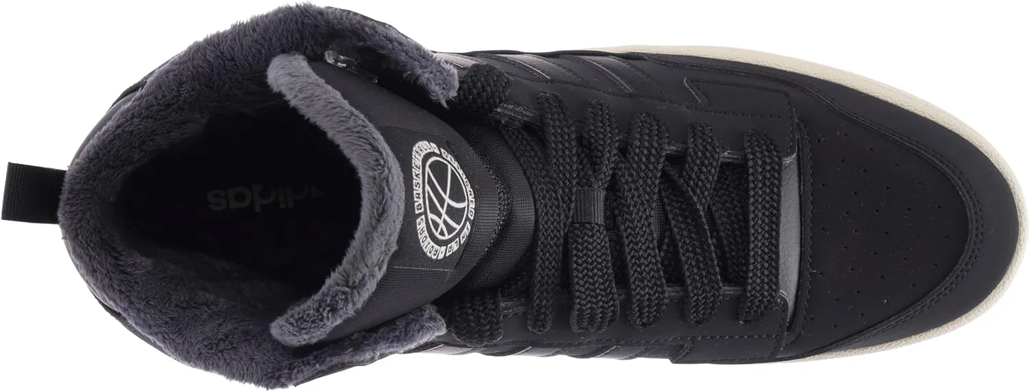 Зимние кроссовки Adidas Rapid Court Mid, белый/черный/кремовый — фото 4
