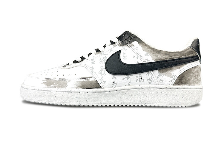 

Кроссовки Nike Court Vision 1 Skateboard Shoes Men Low-Top Black, Белый, Кроссовки Nike Court Vision 1 Skateboard Shoes Men Low-Top Black