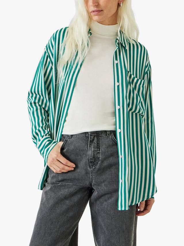 

Жидкая рубашка в полоску emely HUSH, цвет Stripe Green