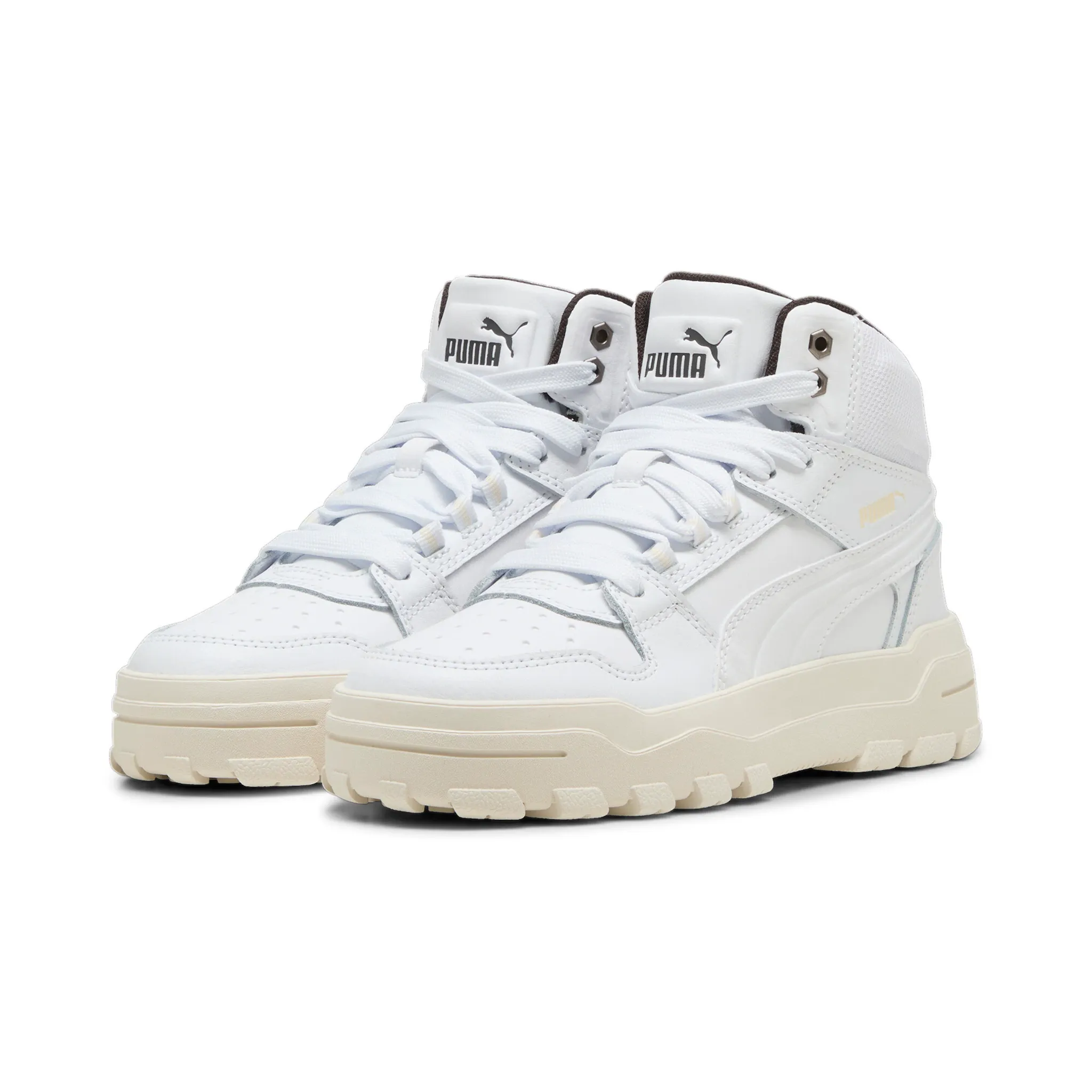 

Зимние ботинки PUMA «REBOUND ABRUPT JR», кроссовки, ботинки на шнуровке, зимняя обувь, цвет PUMA White-Alpine Snow-Flat Dark Gray